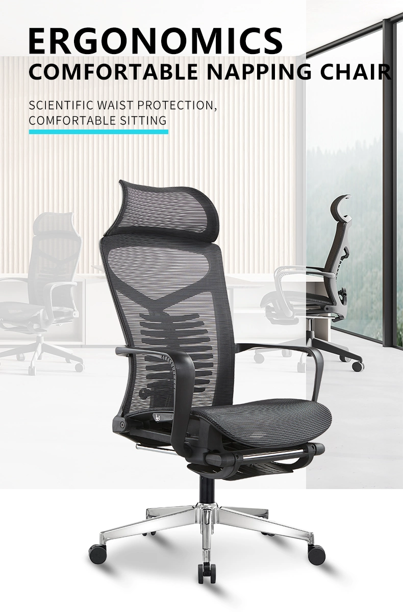 Sample Customization Home Reclining Lift Revolving Adjustable Height Comfortable Computer Desk Ergonomic Office Chairs with Footrest Mesh Backrest Office Chair